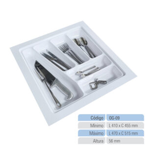 Organizador de Gaveta Porta Talheres Divisor de Talheres OG-09