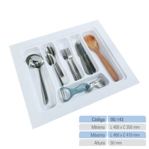 Organizador de Gaveta Porta Talheres Divisor de Talheres OG-143