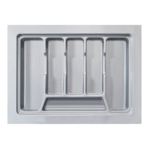 Organizador de Gaveta Porta Talheres Divisor de Talheres OG-154 Cinza