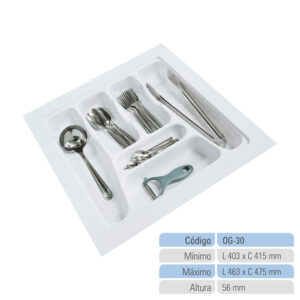 Organizador de Gaveta Porta Talheres Divisor de Talheres OG-30