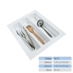 Organizador de Gaveta Porta Talheres OG-47
