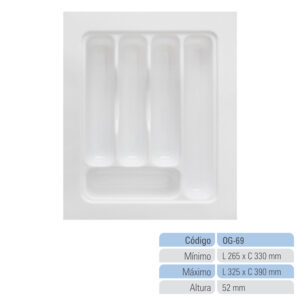 Organizador de Gaveta Porta Talheres OG-69