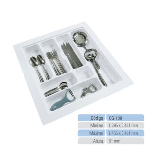Organizador de Gaveta Porta Talheres OG-109