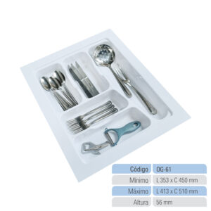 Organizador de Gaveta Porta Talheres OG-61